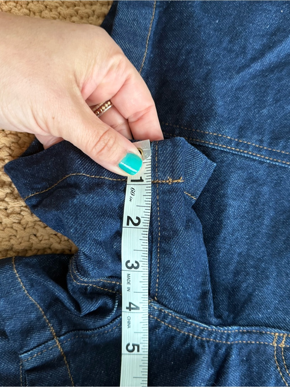Loft Rivete Double Shank High Rise Denim Shorts in Nova Wash - Picture 5 of 5
